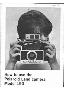 Polaroid 190 manual. Camera Instructions.